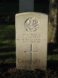 Cite Bonjean Military Cemetery Armentieres - Fawcett, T