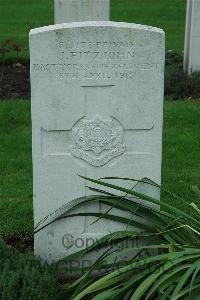 Cite Bonjean Military Cemetery Armentieres - Fitzjohn, J