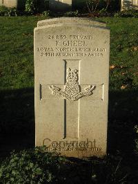 Cite Bonjean Military Cemetery Armentieres - Gheel, Frank