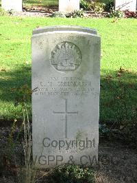 Cite Bonjean Military Cemetery Armentieres - Greenough, Leslie Herbert