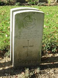 Cite Bonjean Military Cemetery Armentieres - Griffiths, George