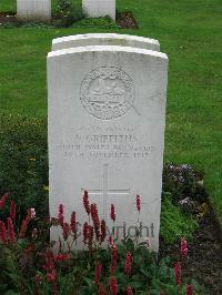 Cite Bonjean Military Cemetery Armentieres - Griffiths, N