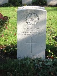 Cite Bonjean Military Cemetery Armentieres - Hall, Geoffrey Dennison