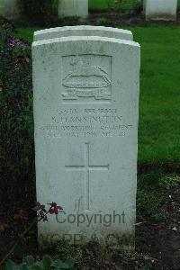 Cite Bonjean Military Cemetery Armentieres - Hannington, Sidney