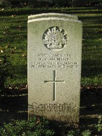 Cite Bonjean Military Cemetery Armentieres - Hantke, Frederick Ronald