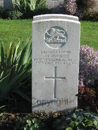 Cite Bonjean Military Cemetery Armentieres - Haworth, Jesse