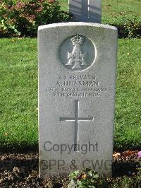 Cite Bonjean Military Cemetery Armentieres - Heasman, A