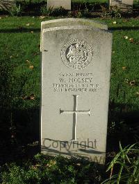 Cite Bonjean Military Cemetery Armentieres - Holsey, W