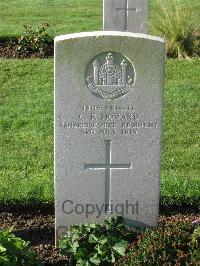 Cite Bonjean Military Cemetery Armentieres - Howard, C F