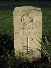 Cite Bonjean Military Cemetery Armentieres - Hurst, J H