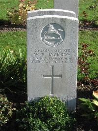 Cite Bonjean Military Cemetery Armentieres - Jackson, William Ernest