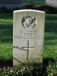 Cite Bonjean Military Cemetery Armentieres - Johnson, E