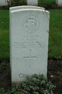 Cite Bonjean Military Cemetery Armentieres - Kaye, George Henry