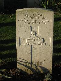 Cite Bonjean Military Cemetery Armentieres - Lord, G