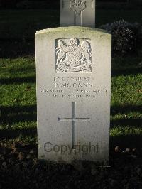 Cite Bonjean Military Cemetery Armentieres - McCann, P