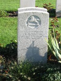 Cite Bonjean Military Cemetery Armentieres - Morrison, R