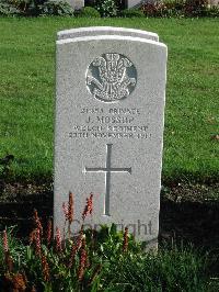 Cite Bonjean Military Cemetery Armentieres - Mossop, J