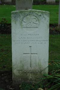 Cite Bonjean Military Cemetery Armentieres - Nothard, Sam