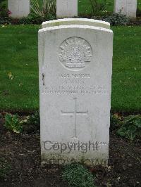 Cite Bonjean Military Cemetery Armentieres - Pack, Alfred