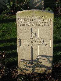 Cite Bonjean Military Cemetery Armentieres - Paling, William Edward