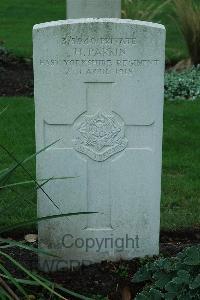 Cite Bonjean Military Cemetery Armentieres - Parkin, H