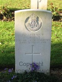 Cite Bonjean Military Cemetery Armentieres - Parks, Joseph