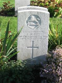 Cite Bonjean Military Cemetery Armentieres - Pye, Thomas William