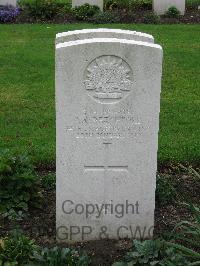 Cite Bonjean Military Cemetery Armentieres - Retchford, Albert Omega