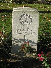 Cite Bonjean Military Cemetery Armentieres - Robinson, William Gerald