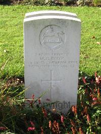 Cite Bonjean Military Cemetery Armentieres - Roby, M G