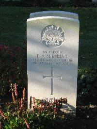 Cite Bonjean Military Cemetery Armentieres - Shepherd, Ernest Victor