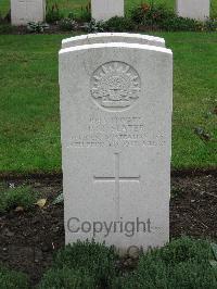 Cite Bonjean Military Cemetery Armentieres - Slater, Edmond Young Edgar