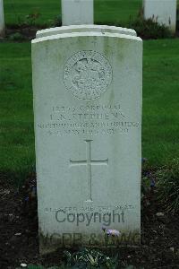 Cite Bonjean Military Cemetery Armentieres - Stephens, Lindsay Nelson