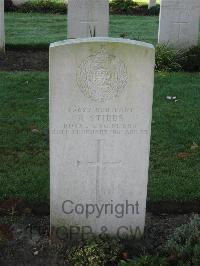 Cite Bonjean Military Cemetery Armentieres - Stibbs, Richard