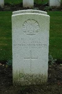 Cite Bonjean Military Cemetery Armentieres - Tebble, James Frank