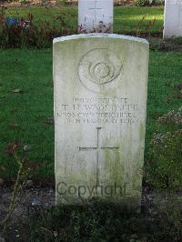 Cite Bonjean Military Cemetery Armentieres - Wagstaffe, T H