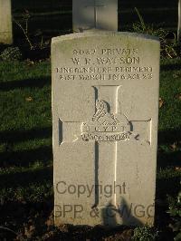 Cite Bonjean Military Cemetery Armentieres - Watson, William Robert