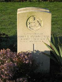 Cite Bonjean Military Cemetery Armentieres - Weir, James Alexander