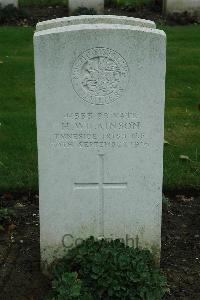 Cite Bonjean Military Cemetery Armentieres - Wilkinson, H