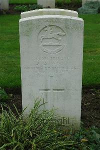 Cite Bonjean Military Cemetery Armentieres - Wood, J A