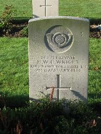 Cite Bonjean Military Cemetery Armentieres - Wright, H W C