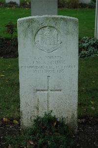 Cite Bonjean Military Cemetery Armentieres - Young, J W A