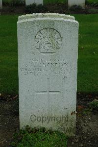 Cite Bonjean Military Cemetery Armentieres - Zackrison, Bernard Richard