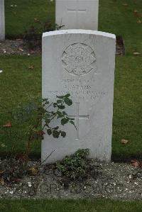 Philosophe British Cemetery Mazingarbe - Adams, A