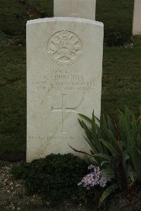 Philosophe British Cemetery Mazingarbe - Churchill, Patrick