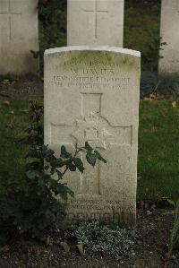 Philosophe British Cemetery Mazingarbe - Davies, William