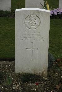 Philosophe British Cemetery Mazingarbe - Milne, William Wood