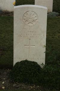 Philosophe British Cemetery Mazingarbe - Wright, J T