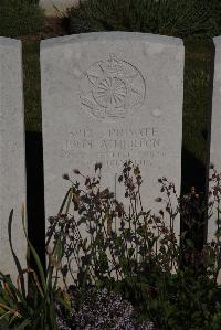 Terlincthun British Cemetery Wimille - Atherton, J