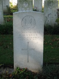 La Kreule Military Cemetery Hazebrouck - Blacklock, T